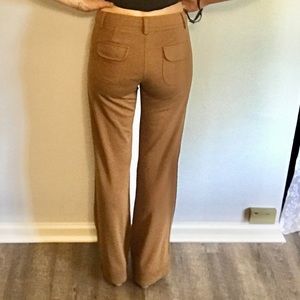 Straight leg stretchy pants, brown, size M, Angie